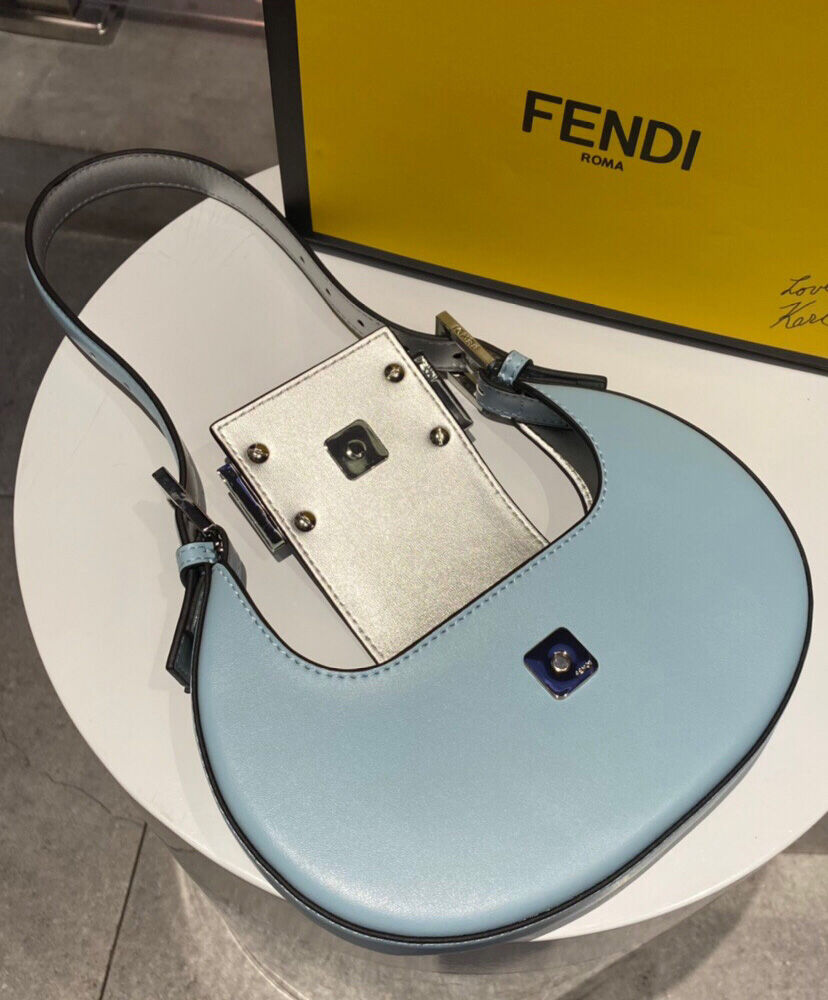 Fendi Cookie Mini Hobo Bag 8BS065 Blue